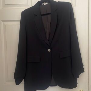 Black Relaxed Blazer Large